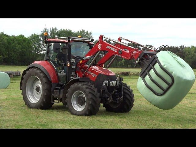 Pressing + Wrapping + Collecting Bales | Case IH + Fendt + McHale + Lely