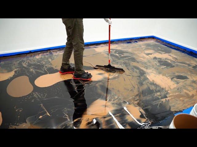 Mastering The Squeegee Technique | Epoxy Floor Tutorial