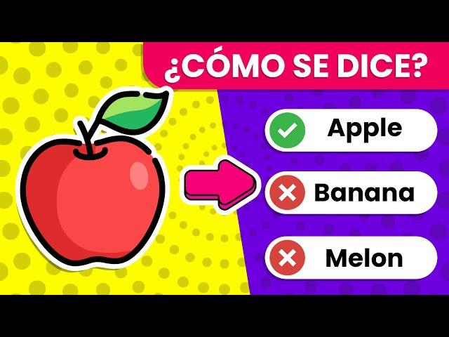 Test de Alimentos y Bebidas en Inglés  | English Test  - Nivel Fácil 