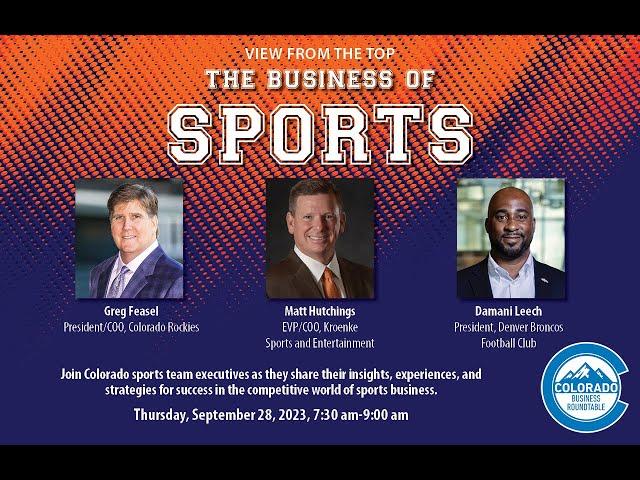 View from the Top: The Business of Sports Event Recording