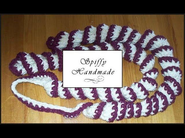 Crochet Spirally Scarf Tutorial