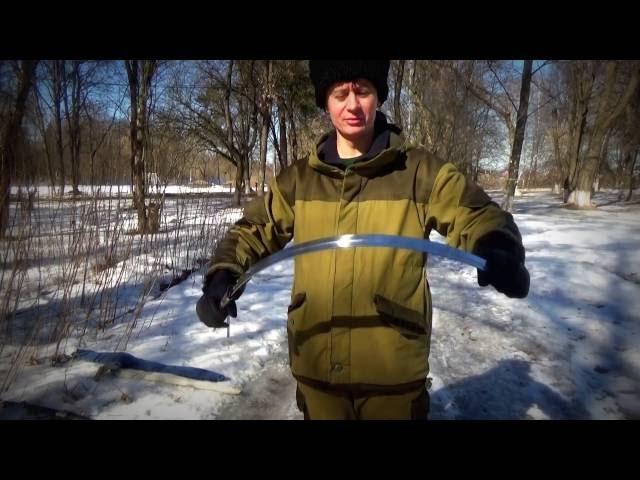 trained to use Cossack saber (lesson No. 2)