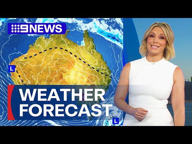 Australia Weather Update: Dry conditions set for much of the country | 9 News Australia