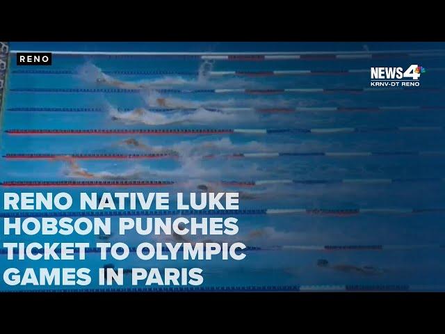 Former Reno High swimmer Luke Hobson earns spot in Paris Games after win at U.S. Trials