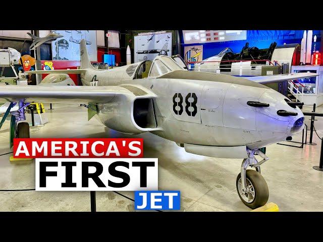 Guided tour around America's FIRST jet! The Bell P-59 Airacomet