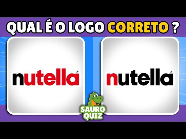 ️ QUAL O LOGO CORRETO? | Apenas 1% vão acertar todos #adivinheologo #quiz