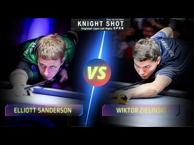 ELLIOTT SANDERSON VS WIKTOR ZIELINSKI | KNIGHT SHOT OPEN 2024 #billiards #highlights #9ballpool