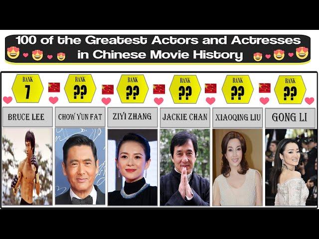 100 of the Greatest Actors and Actresses in Chinese Movie History Till 2025 