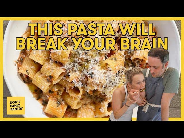 Pasta alla Scrittore: Brain-Changing Backwards Pasta with Shallots, Tomatoes, Garlic and Herbs