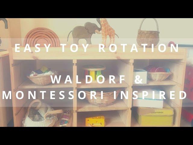 EASY TOY ROTATION TIPS //How to declutter toys & sort toys//Montessori & Waldorf toys for Toddlers
