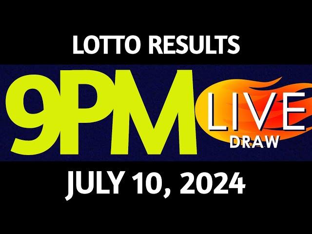 Lotto Result Today 9:00 pm draw July 10, 2024 Wednesday PCSO LIVE