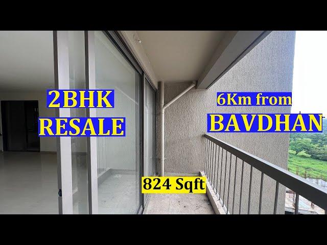 RESALE READY 2BHK-824 Sqft  with Separate Shoerack Space,3 Balconies & View of Manas Lake Bhukum