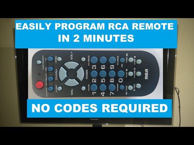 RCA Universal Remote (RCR504BR) Programming For TV