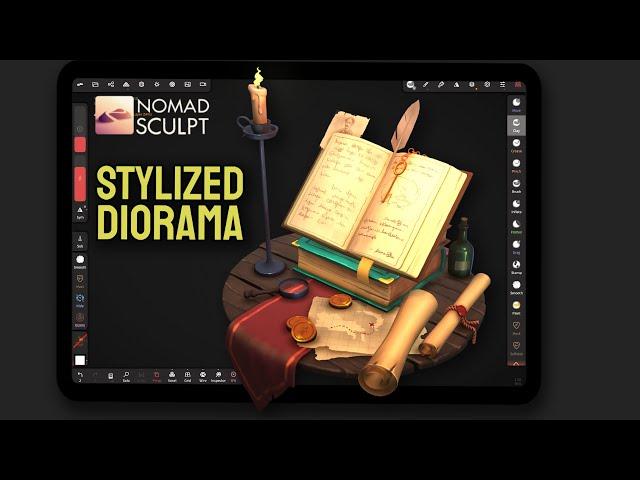 Stylized Diorama Nomad Sculpt [full process explained]