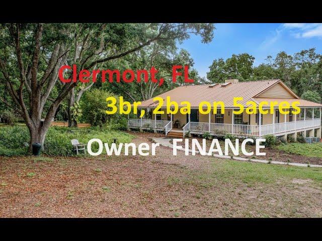 #Florida Home on 5 acres with 3br, 2ba owner financing