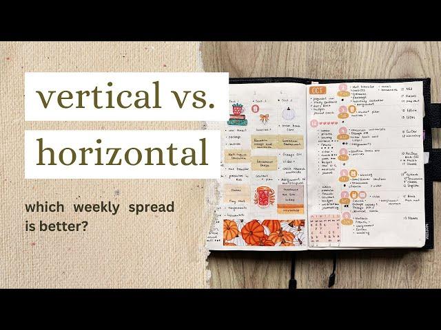 Vertical vs Horizontal Weekly Layout | Common Planner by Sterling Ink