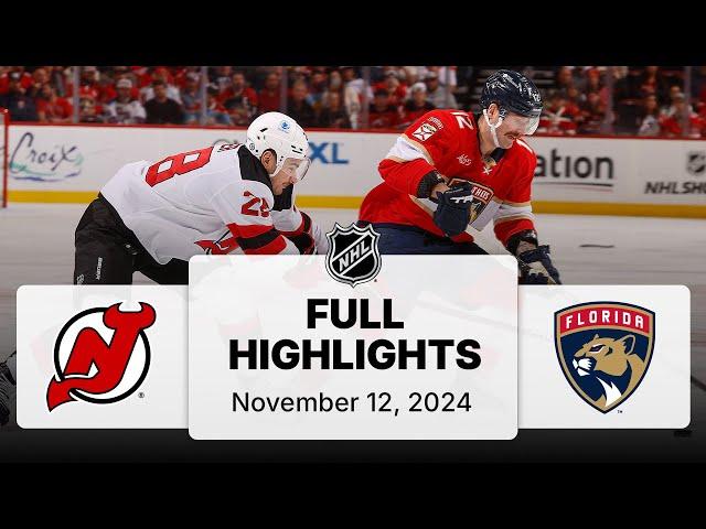 NHL Highlights | Devils vs. Panthers - November 12, 2024