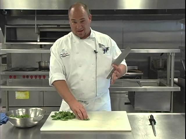 The Chef's Academy: Knife skills - chiffonade