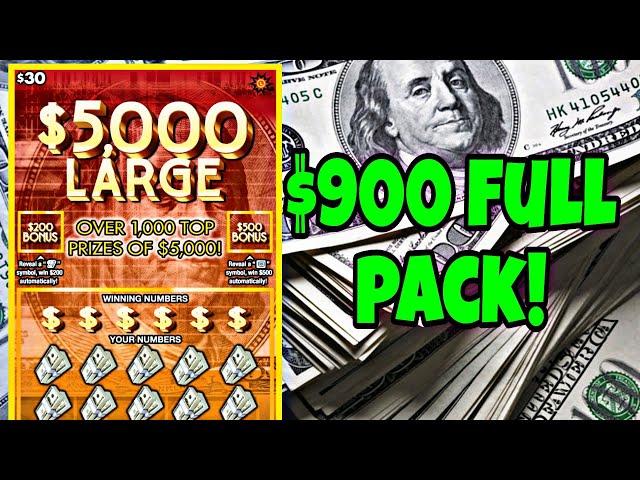 $5000 LARGE MD LOTTERY SCRATCH OFF TICKETS | ENTIRE PACK #scratchers #scratchofftickets #lottery