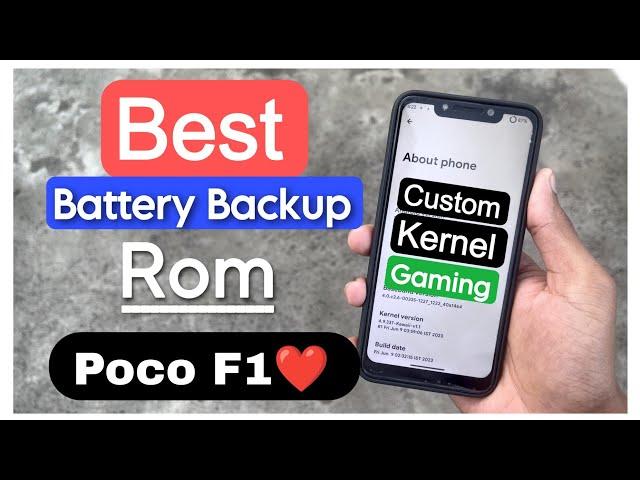 Best Battery Backup Rom For Poco F1 | Evolution X v7.9.3 Android 13 Rom | NGK Kernel For Gaming