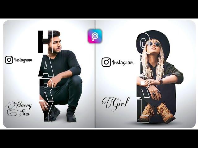 Amazing Letter Portrait Effect || PicsArt Editing Tutorial | Hindi/Urdu