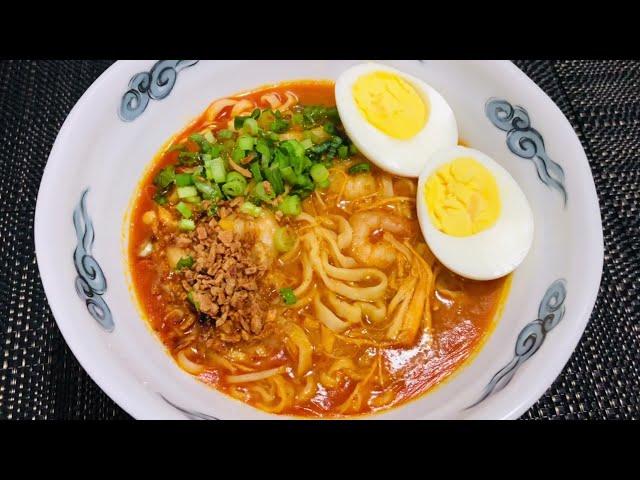 Ilocos-style Miki noodles soup inspired recipe with homemade egg noodles || Ilocano recipe 