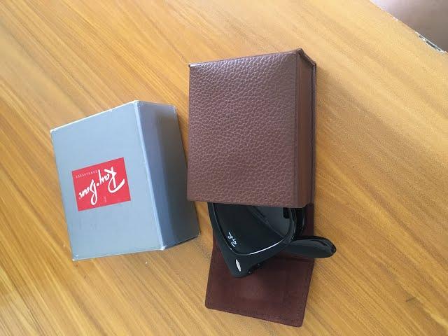 Unboxing RAY BAN  RB4105 FOLDING WAYFARER POLARIZED 601/50 #sunglasshut #mirqabmall