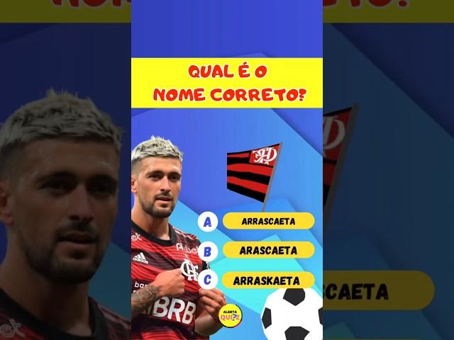 QUAL É o NOME CORRETO de Cada Jogador. #adivinhe #flamengo #shortsyoutube