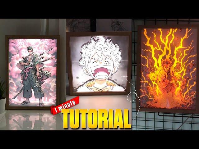 Light Painting Tutorial | light frame tutorial #anime #frame