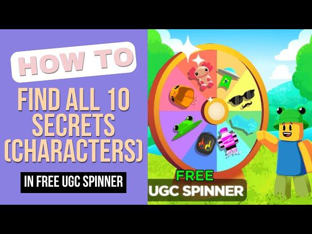 All the Secret's Locations in Free UGC Spinner! (ROBLOX)