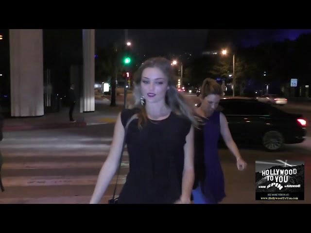 Lili Simmons talks about if she should ever date a non celebrity outside Catch Restaurant in  West