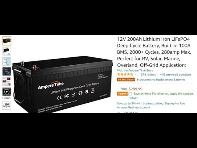 Ampere Time LIFPO4 200AH Off Grid Battery 3 Month Review