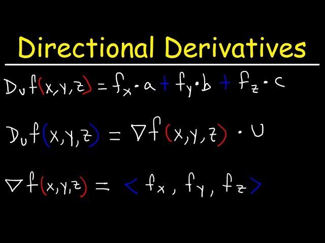 How To Find The Directional Derivative and The Gradient Vector