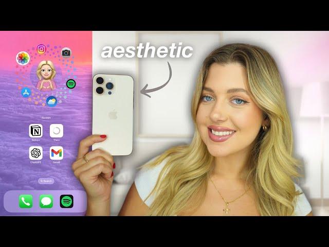 What’s On My iPhone 16 Pro Max Desert Titanium | Aesthetic & Productive Setup!