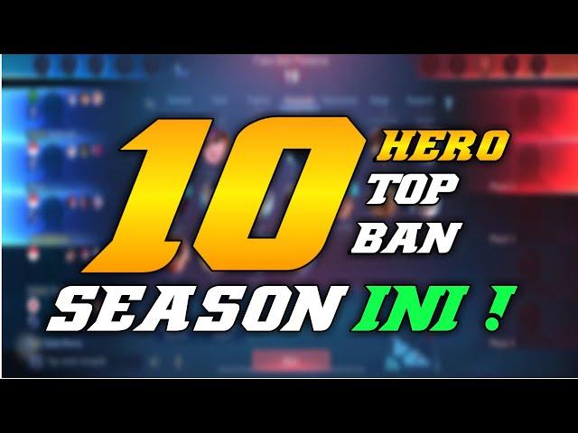 THE NEWEST TOP HERO TIRES! NEW META HEROES! 10 HEROES THAT MUST BE BAN WHEN PLAYING RANK