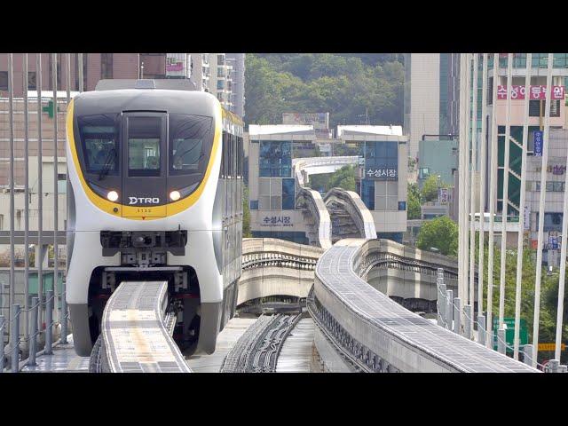 Daegu South Korea Monorail timelapse 대구 도시철도 3호선 ⁴ᴷ⁶⁰