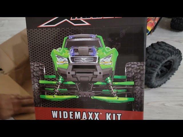 TRAXXAS X-MAXX WIDEMAXX SUSPENSION KIT UNBOXING INSTALL