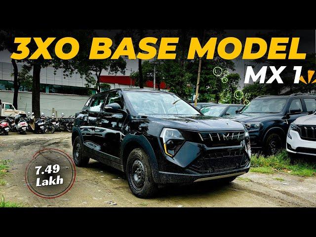 xuv3xo base model : mahindra xuv3xo mx1 @ 7.50 lakh | xuv3xo @BHAIYAJIGADI