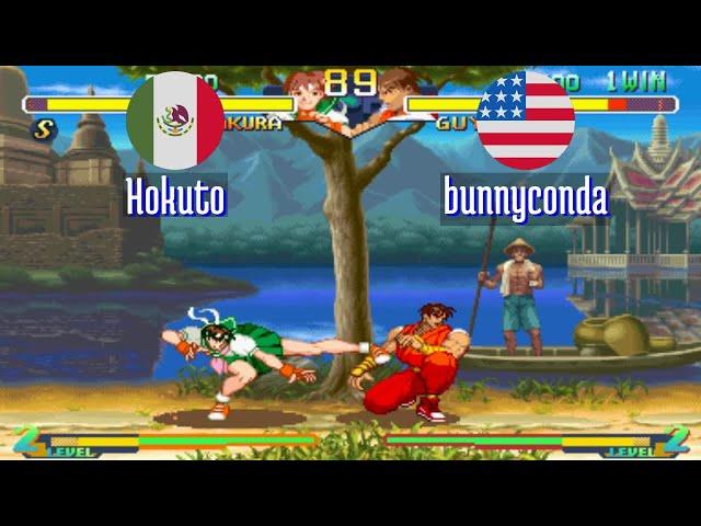 FT5 @sfa2u: Hokuto (MX) vs bunnyconda (US) [Street Fighter Alpha 2 sfa2 Fightcade] Feb 14