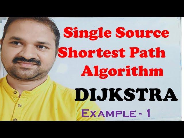 Single Source Shortest Path Algorithm || Dijkstra Algorithm || Example 1 ||Greedy Method || DAA