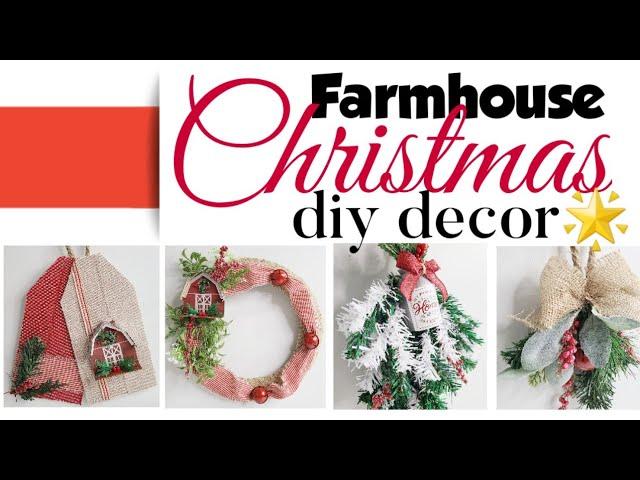  Farmhouse Christmas DIYs | DIY Christmas decor | Farmhouse Christmas decorations (2020)