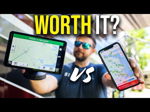 Why you SHOULD OWN a RV GPS! Garmin RV890 vs iPhone GPS