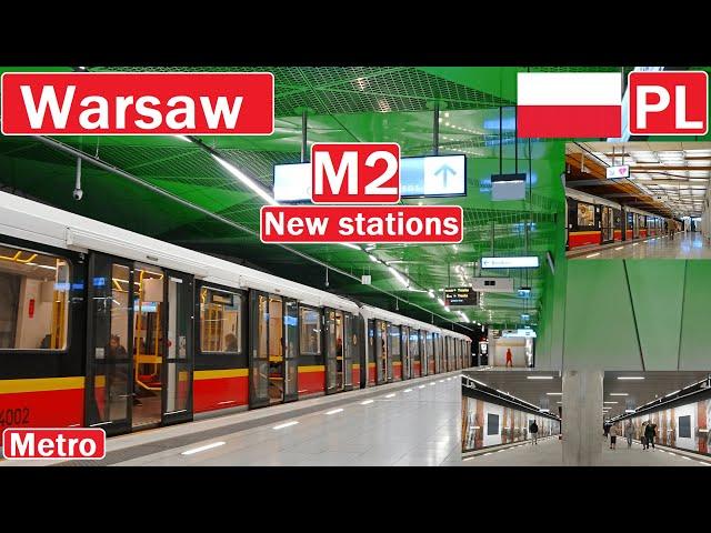  WARSAW METRO M2 / Metro Warszawskie M2 2022【4K】