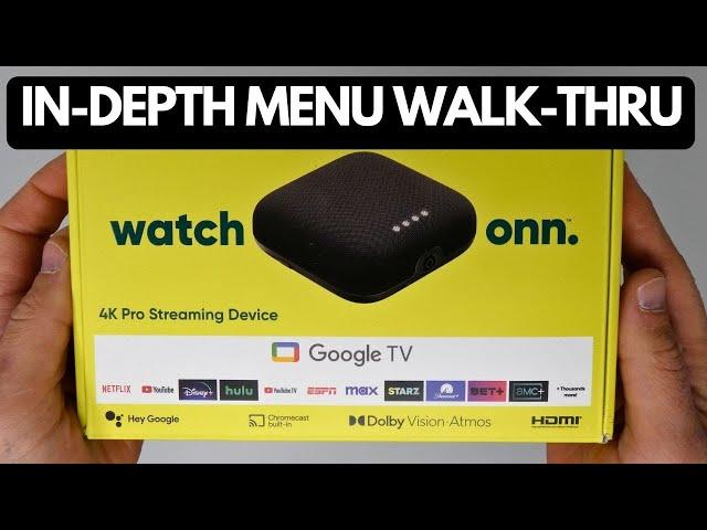 Onn 4k Pro Streaming Device Detailed Walkthrough & Settings & Sideload App