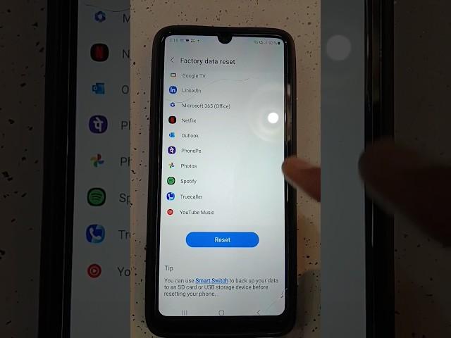 #shorts how to reset sumsung A05 || sumsung galaxy A05 reset kaise kare