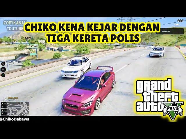  GTA 5 | CHIKO KENA KEJAR DENGAN 3 KERETA POLIS