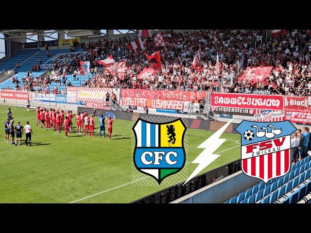 Starker AUSWÄRTSSUPPORT im BEZIRKSDERBY  | Chemnitzer FC vs FSV Zwickau Stadionvlog | RAWfootball