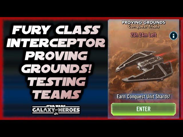 Use These Teams for the Fury Class Interceptor Proving Grounds!  Star Wars Galaxy of Heroes