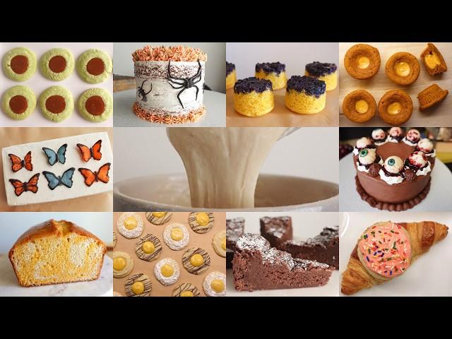 Baking Vlog w/ No Music No Talking ASMR | Relaxing Fall Autumn Aesthetic Dessert Recipe Compilation