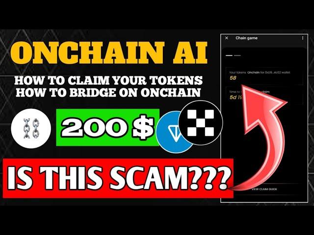 Onchain Token Claiming Process | How to Bridge on Onchain | Onchain Mining Token Distribution